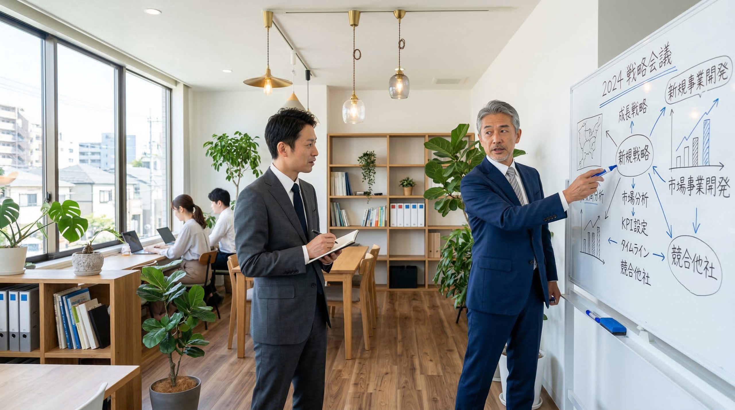 経営者との対話シーン